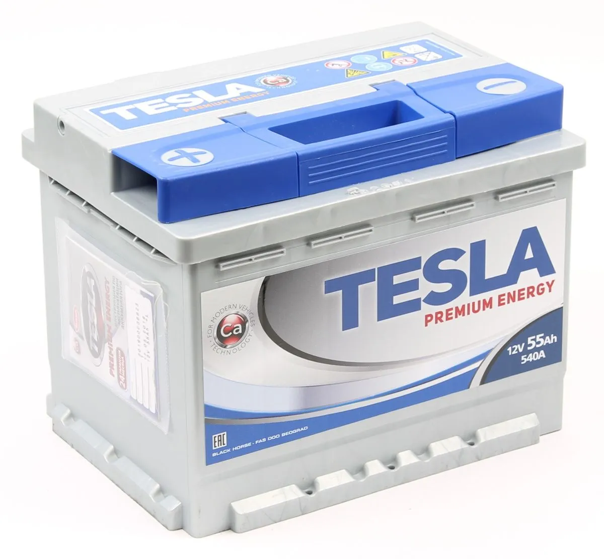 Tesla Premium Energy 6СТ-55.1 55Ач 540А, ПП, стандартные клеммы
