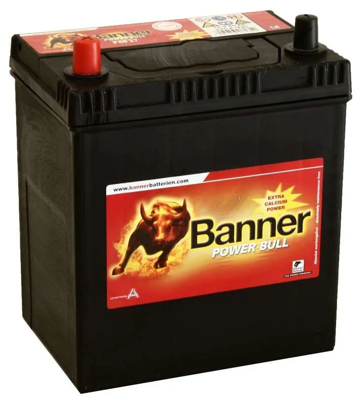 Banner Power Bull P40 27 40Ач 300А, ПП, тонкие клеммы