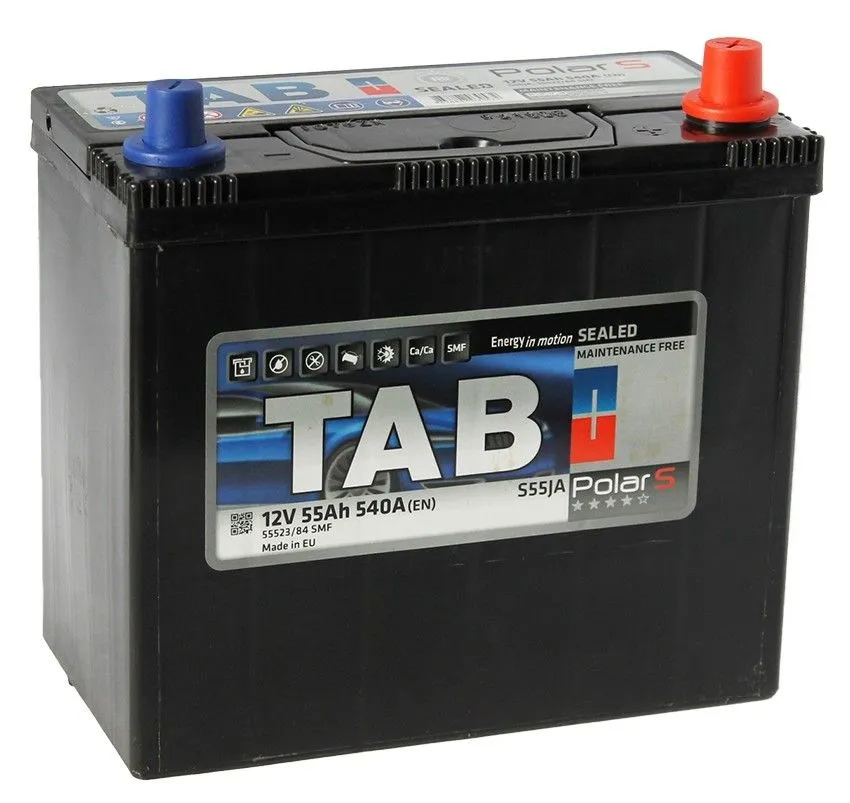 Tab Polar Asia 55Ач 540А 246855 55523/84 SMF, ОП, тонкие клеммы