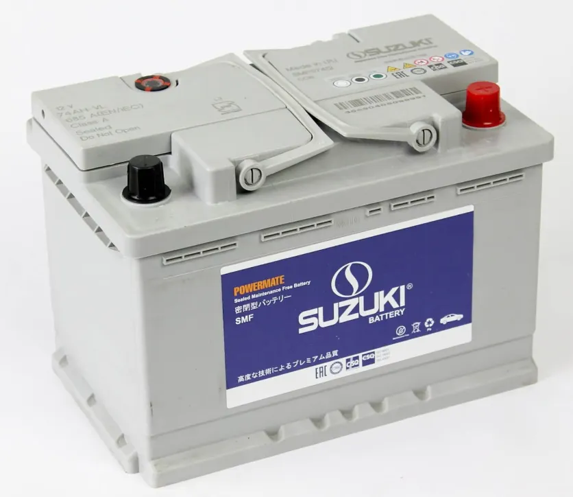 Suzuki 57412 74Ач 685А, ОП, стандартные клеммы