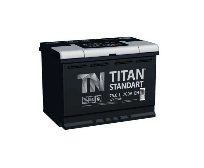 TITAN Standart 75L+ 75Ач 700А, ПП, стандартные клеммы