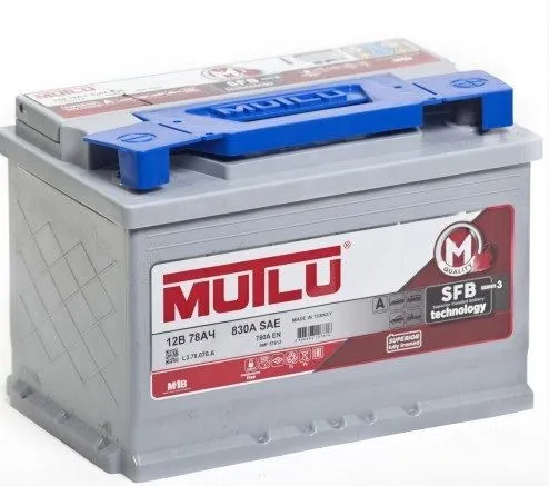 Mutlu SFB M3 6СТ-78.0 78Ач 780А, ОП, стандартные клеммы