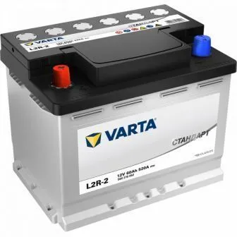 Varta Стандарт L2R-2 60Ач 520 A 560310052, ПП, стандартные клеммы