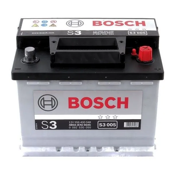Bosch S3 005 56Ач 480А 0 092 S30 050, ОП, стандартные клеммы