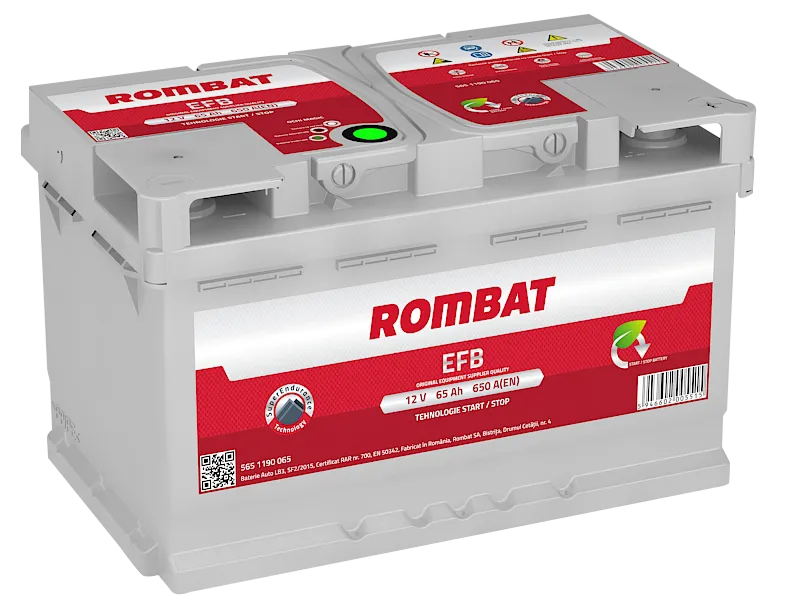 Rombat FB365 EFB Start-Stop 65Ач 650, ОП, стандартные клеммы