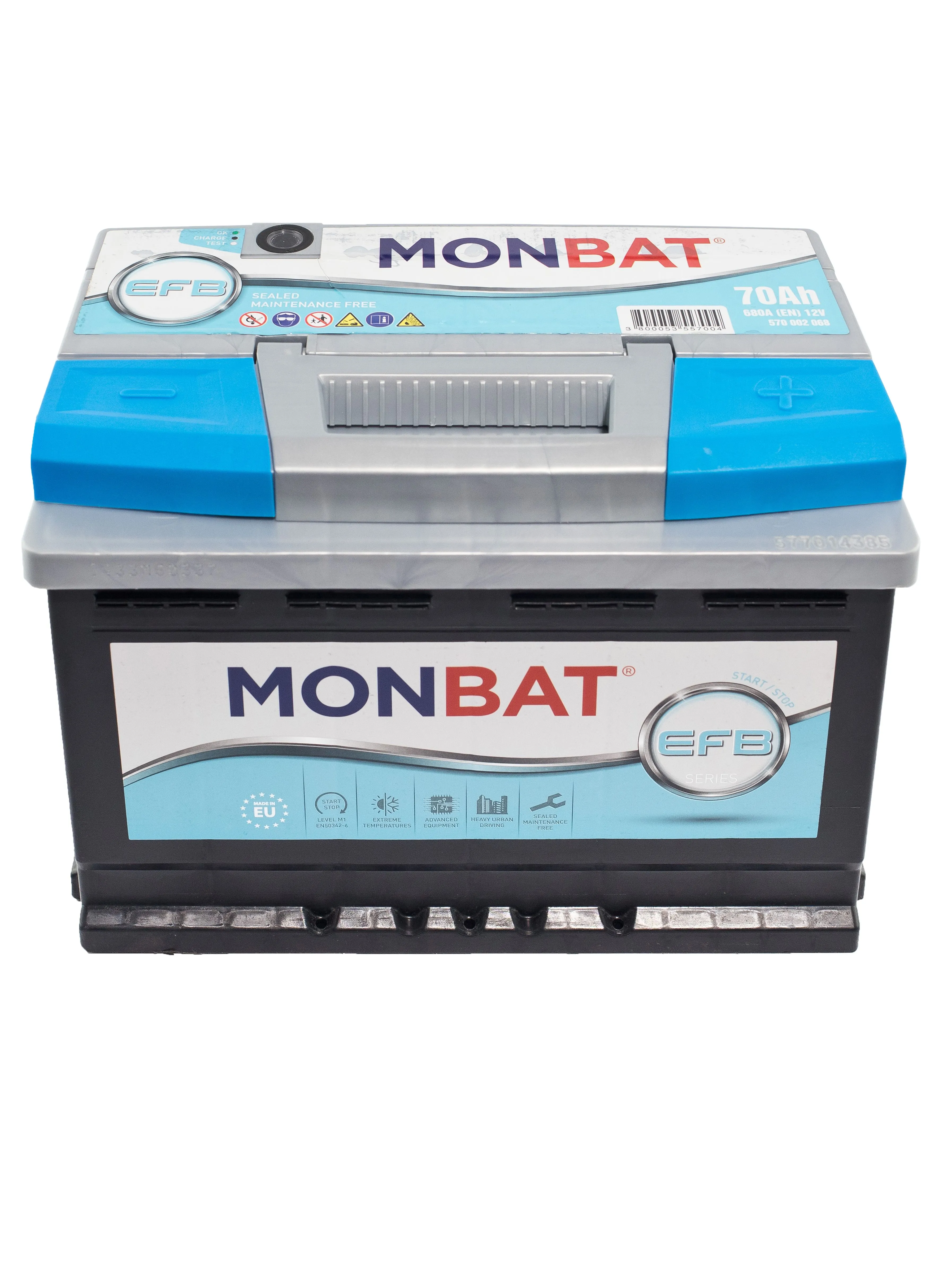 MONBAT EFB (Start-Stop) 70Ач 680А, ОП, стандартные клеммы