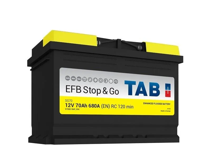 Tab EFB Stop&Go 65Ач 650А 212065 56588 SMF, ОП, стандартные клеммы