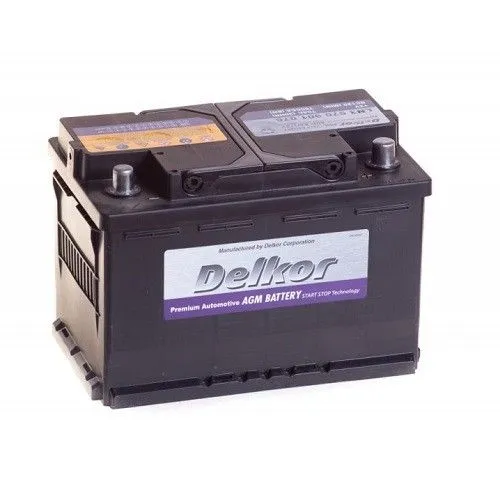 Delkor 6CT-70 (570 901 076) AGM 70Ач 760А, ОП, стандартные клеммы