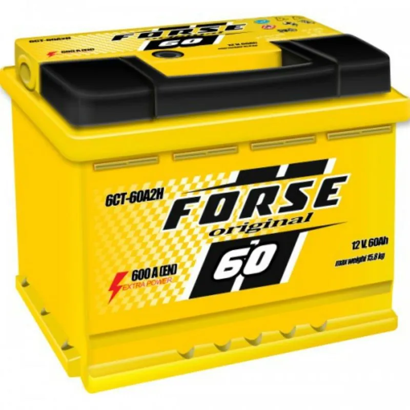 Forse 6CT-60 R+ 60Ач 600А, ПП, стандартные клеммы