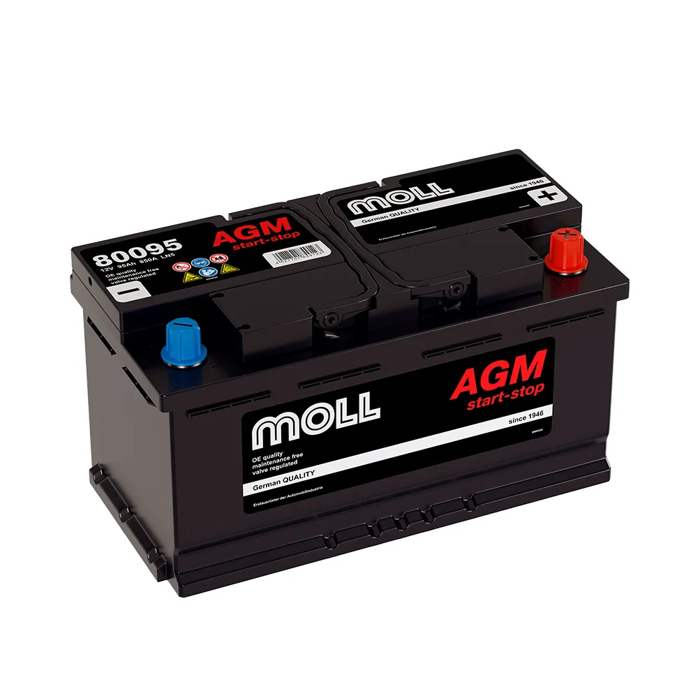 MOLL AGM 95Ач 850А (80095), ОП, стандартные клеммы