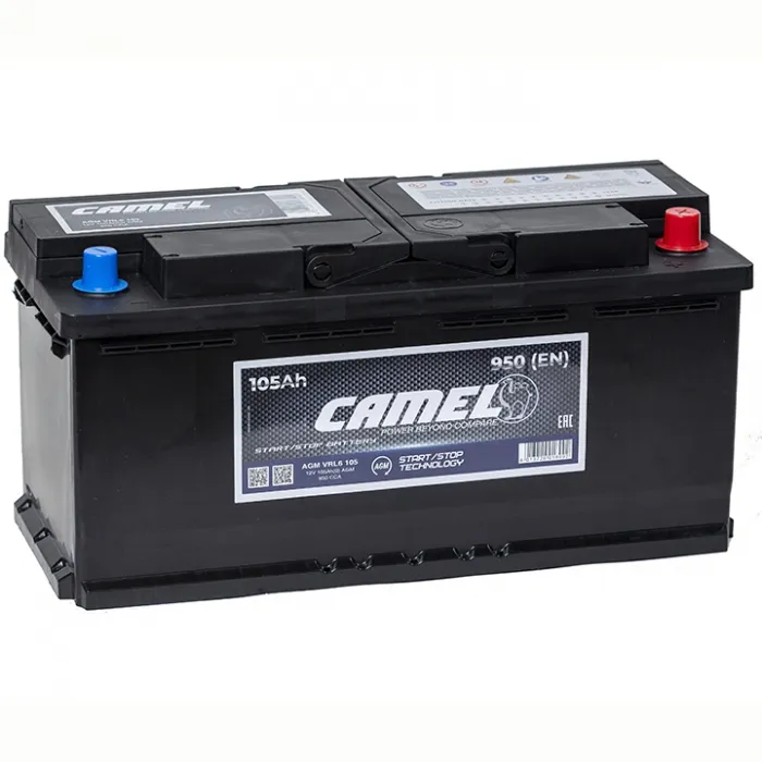 CAMEL AGM 105Ач 950А, ОП, стандартные клеммы