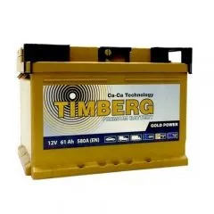 Timberg Gold Power 6СТ-61VRLA 61Ач 600А, ОП, стандартные клеммы