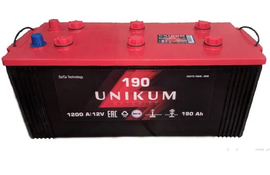 UNIKUM 190Ач 1200A, ОП, стандартные клеммы