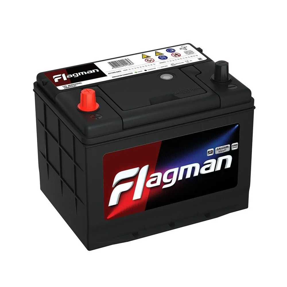 Flagman 85D23R 70Ач 620А, ПП, стандартные клеммы
