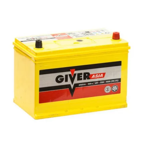 GIVER ASIA 6СТ-90.0 VL3 105D31L 90Ач 720А, ОП, стандартные клеммы