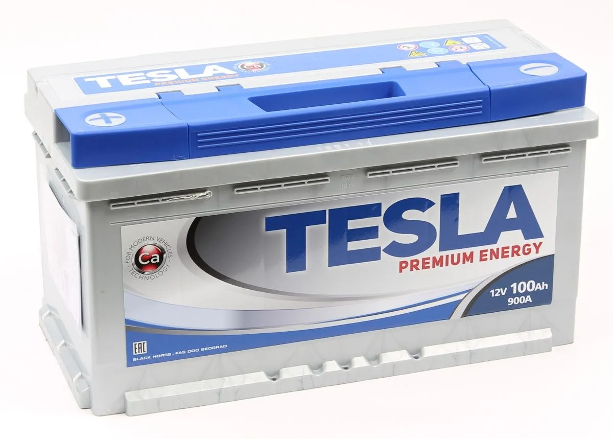 Tesla Premium Energy 6СТ-100.1 100Ач 900А, ПП, стандартные клеммы