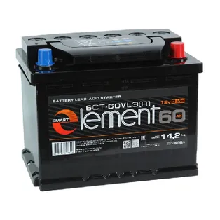 Smart Element 60Ач 500А, ОП, стандартные клеммы