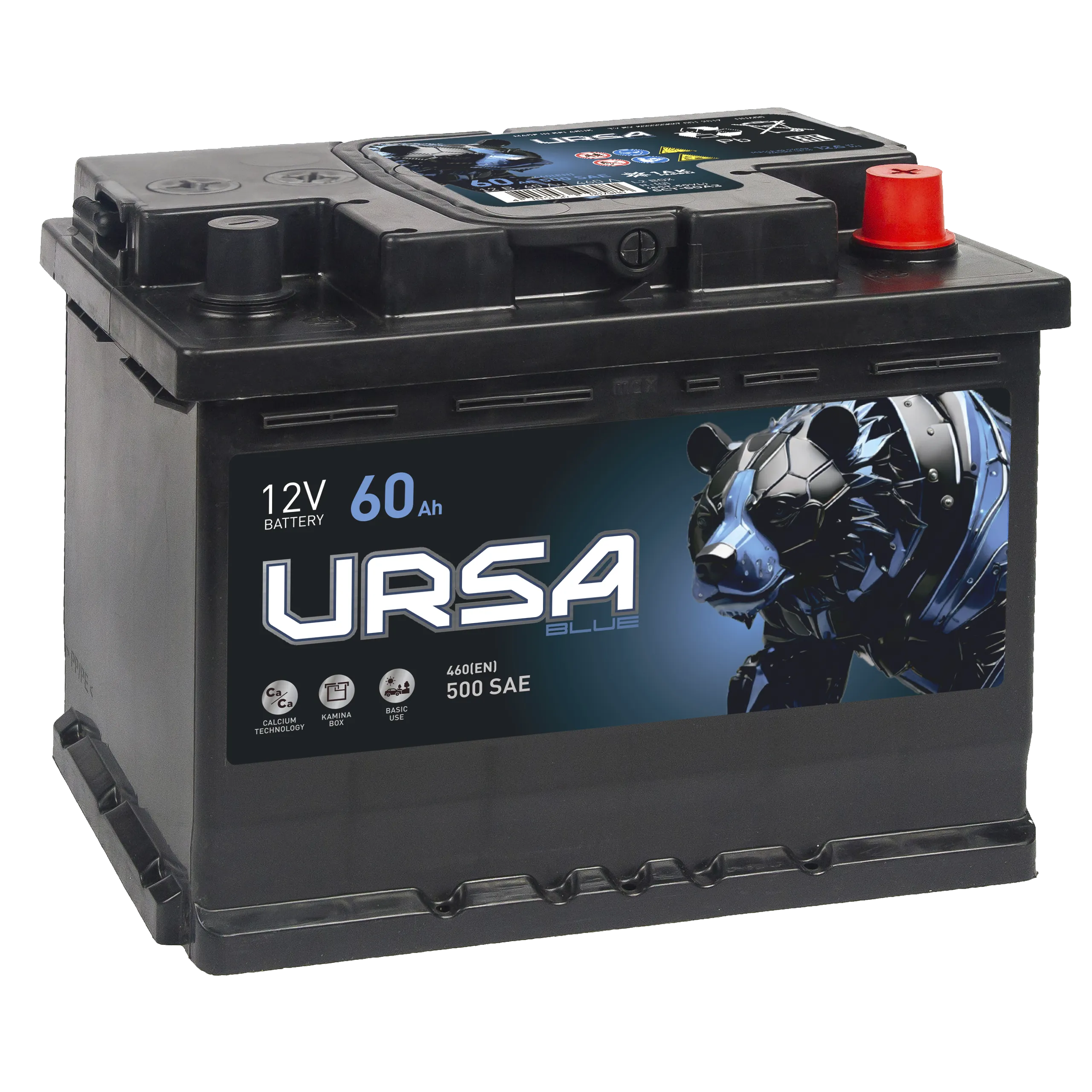 URSA Blue 60Ач 500А, ОП, стандартные клеммы
