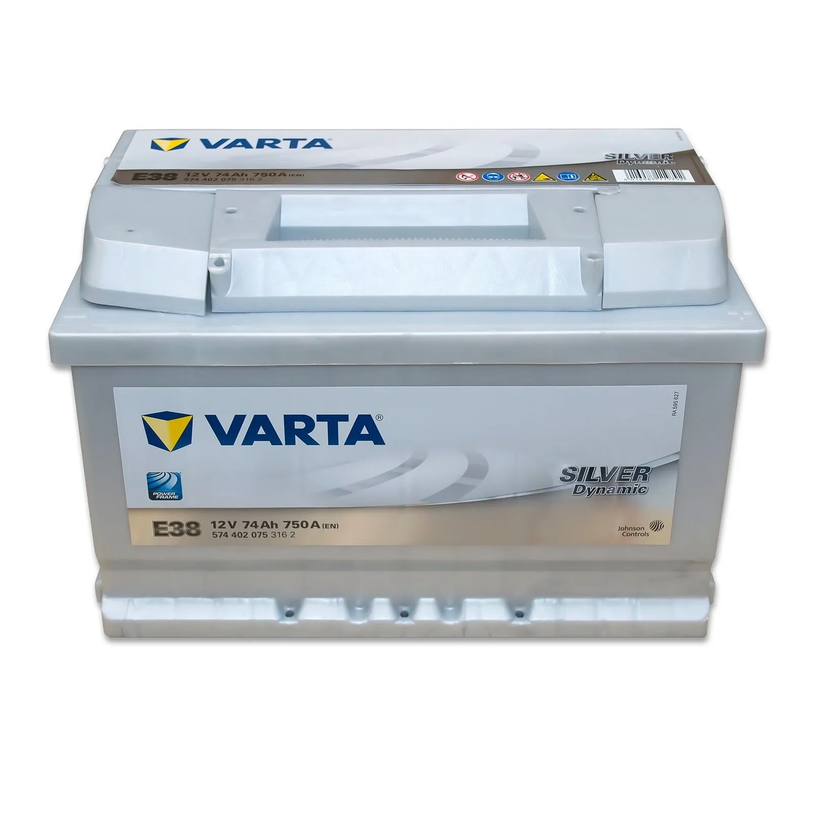 Varta Silver Dynamic E38 74Ач 750А 574 402 075, ОП, стандартные клеммы