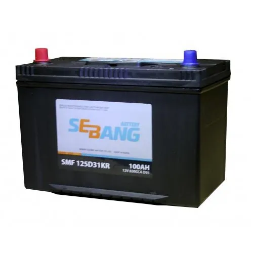 Sebang SMF 125D31KR 100Ач 830А, ПП, стандартные клеммы