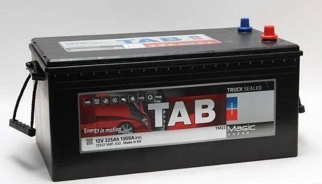 Tab Magic Truck 225Ач 1300А С 126612 72527 SMF, ОП, стандартные клеммы