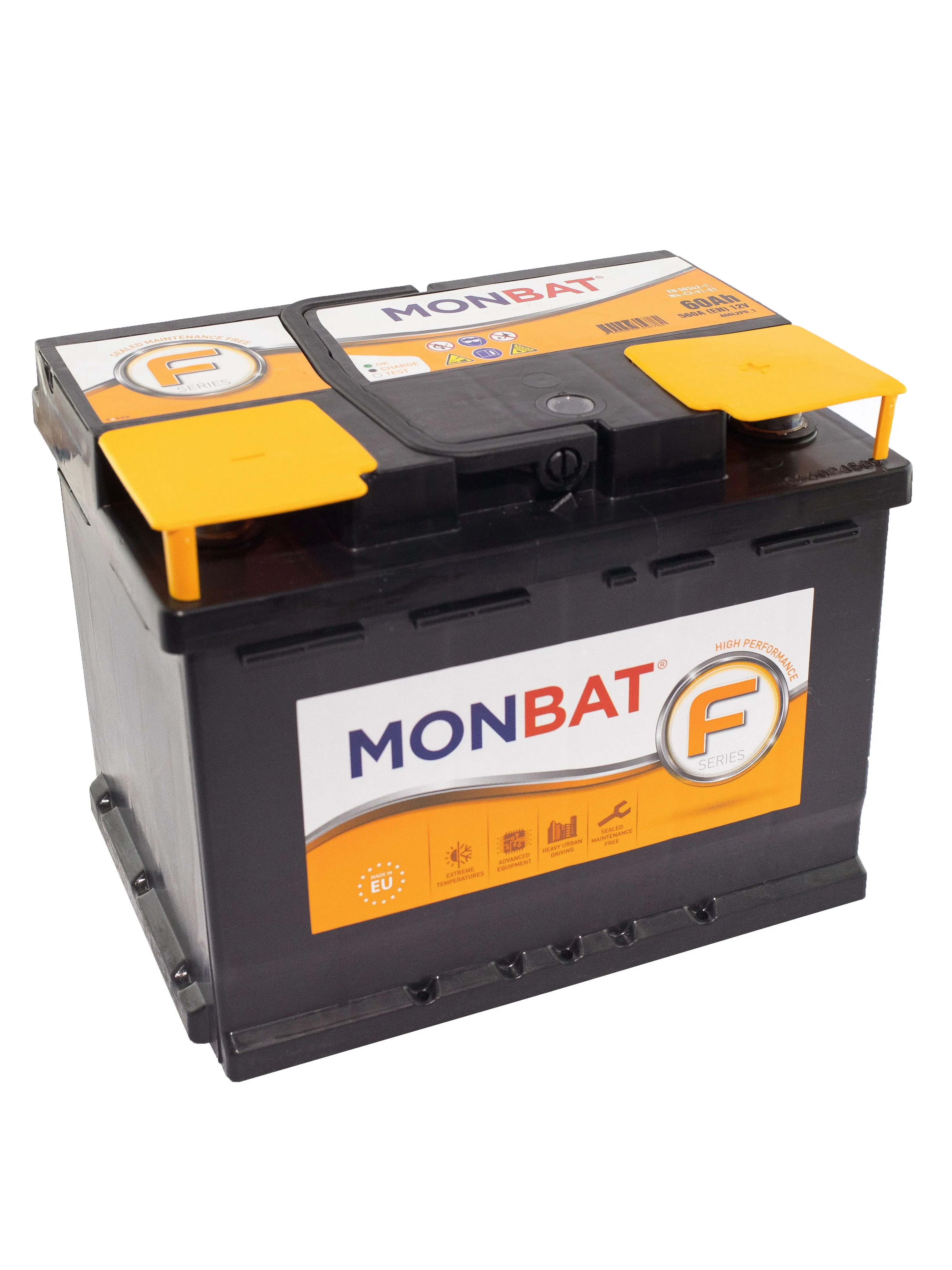 MONBAT "F" (FORMULA) 60Ач 600А, ОП, стандартные клеммы