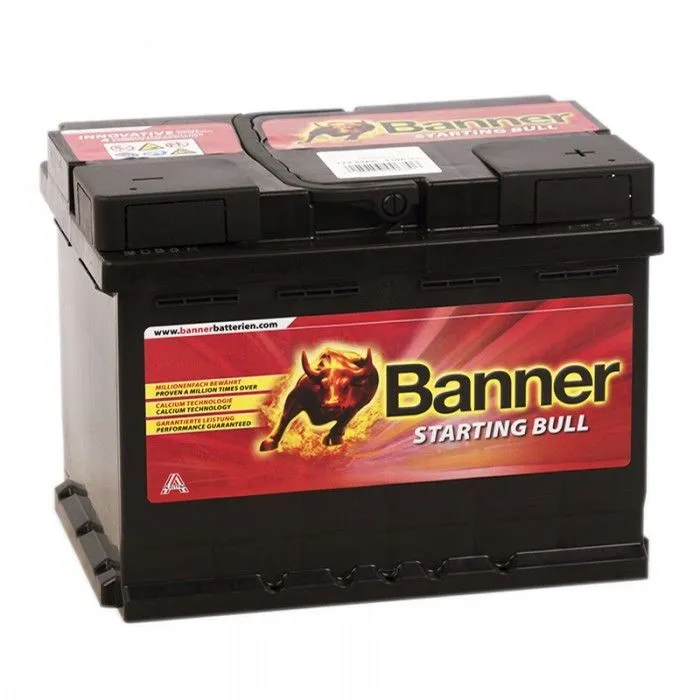 Banner Starting Bull 560 09 60Ач 480А, ОП, стандартные клеммы