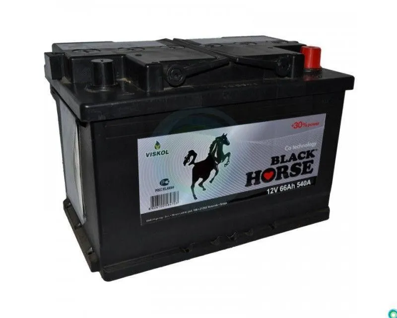 Black Horse 6СТ-66.0 66АЧ 540А, ОП, стандартные клеммы