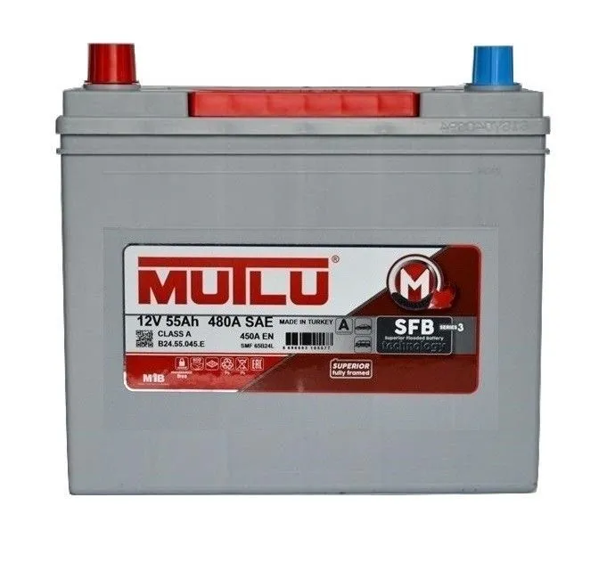 Mutlu SFB M3 6СТ-55.1 (55D20FR) 55Ач 450А, ПП, стандартные клеммы