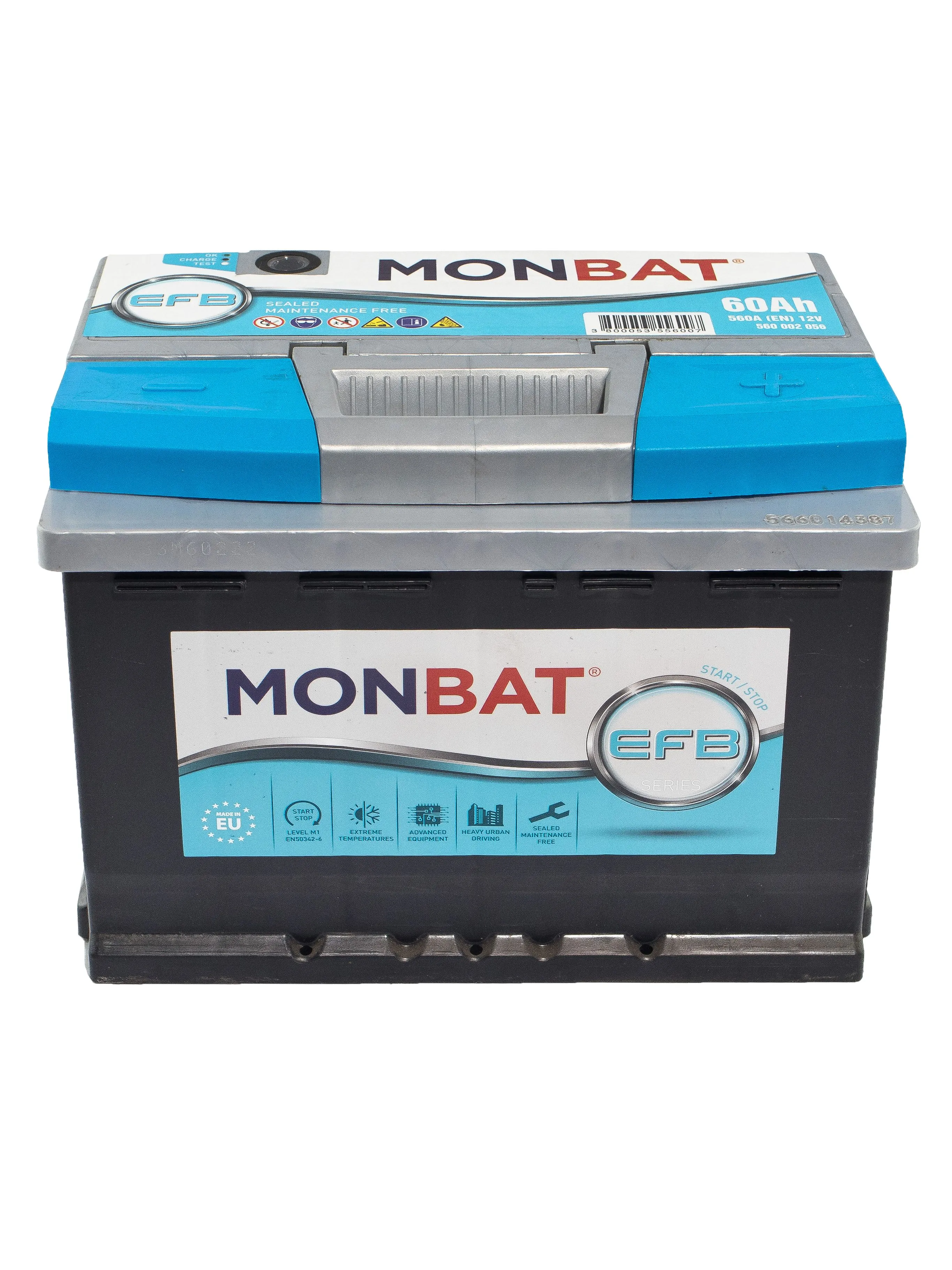 MONBAT EFB (Start-Stop) 60Ач 560А, ОП, стандартные клеммы