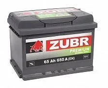 ZUBR Premium NPR 65Ач 650А, ОП, стандартные клеммы