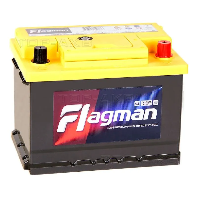 Flagman 68 56801 68Ач 680А, ПП, стандартные клеммы