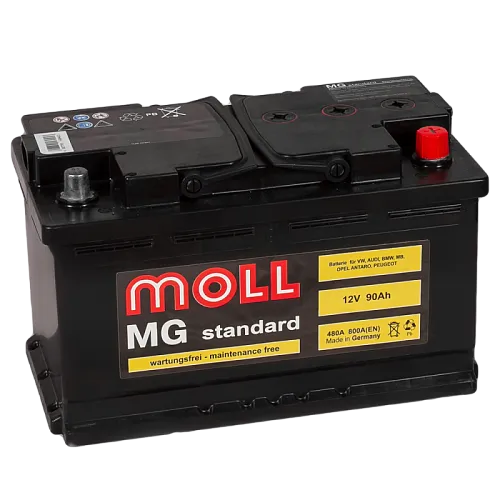 Moll MG Standard 12V-90Ah R 90Ач 800А, ОП, стандартные клеммы