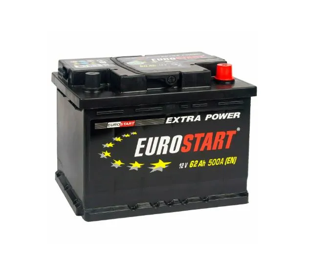 Eurostart 62Ач 550А, ОП, стандартные клеммы