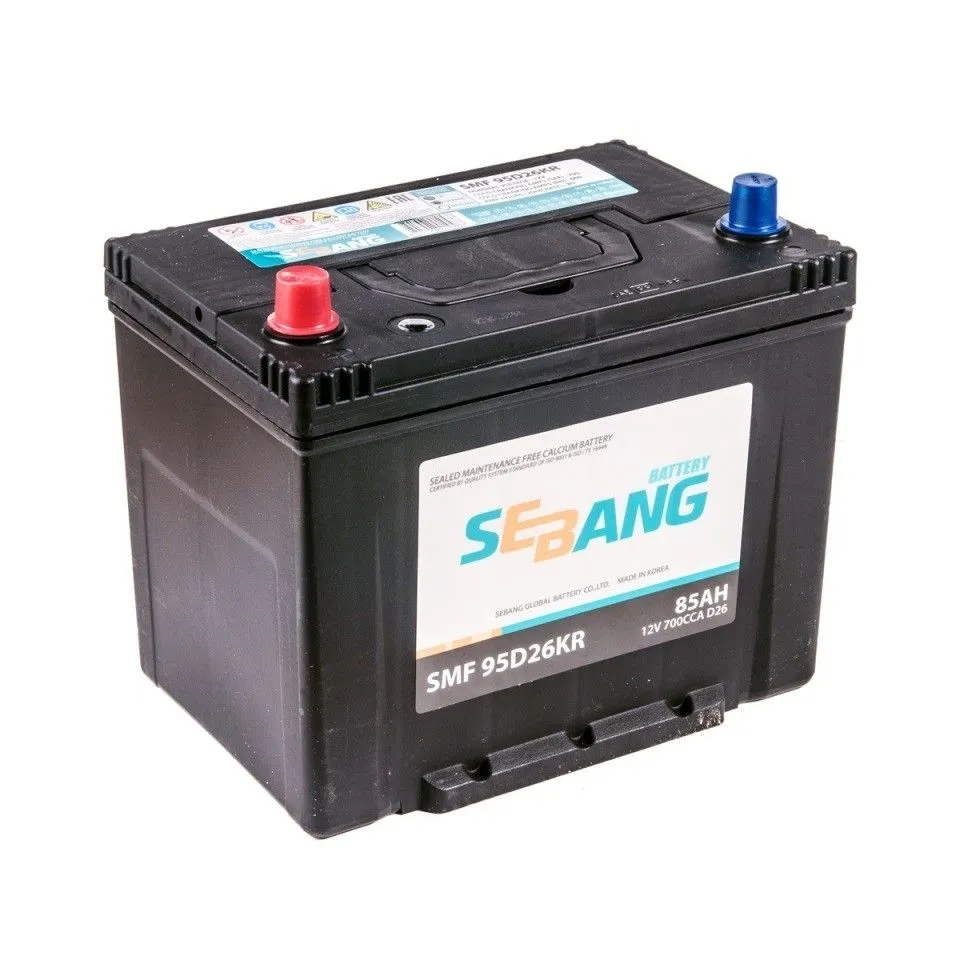 Sebang SMF 95D23KR 75Ач 650А, ПП, стандартные клеммы