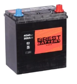 Brest Battery Asia 40Ач 300А, ПП, тонкие клеммы
