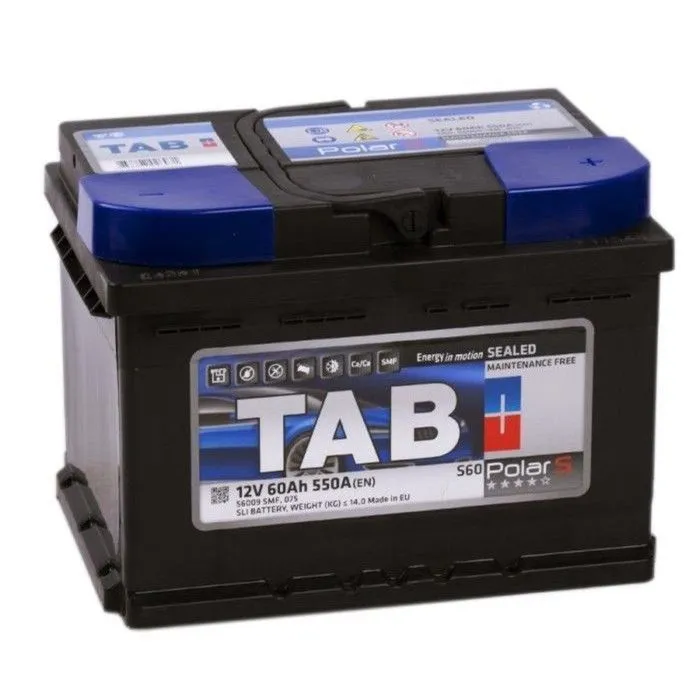 Tab Polar 60Ач 550А 246060 56009 SMF, ОП, стандартные клеммы