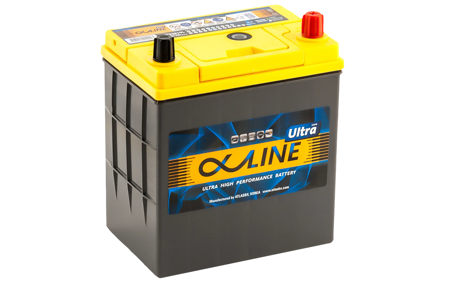 Alphaline Ultra 50 (55B19L) 50Ач 440А, ОП, тонкие клеммы