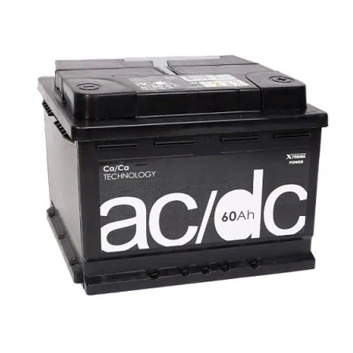 AC/DC 6ст-60 60Ач 500А, ОП, стандартные клеммы