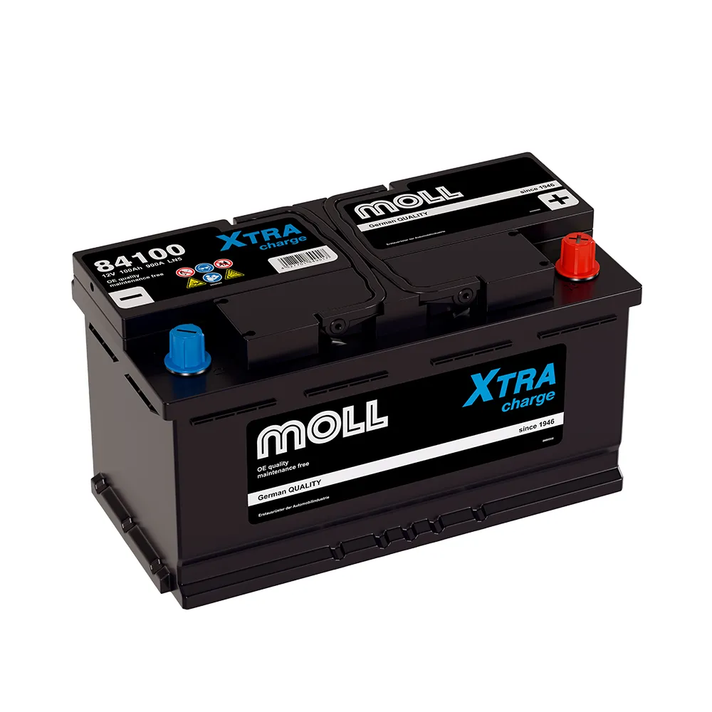MOLL XTRA CHARGE 100Ач 900А (84100), ОП, стандартные клеммы