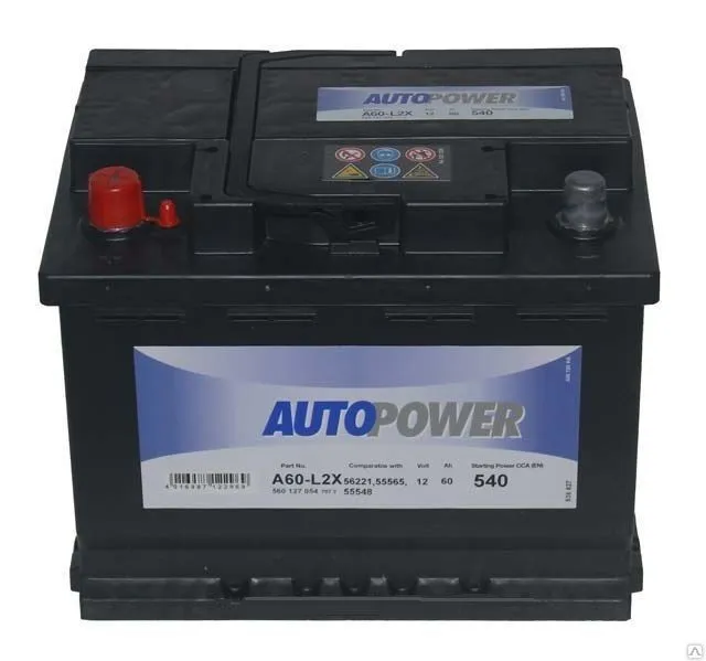 Autopower A60-L2X 60Ач 540А, ПП, стандартные клеммы