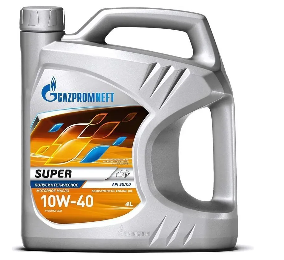 Масло моторное Gazpromneft Super 10W-40 полусинтетическое 4 л 2389901318