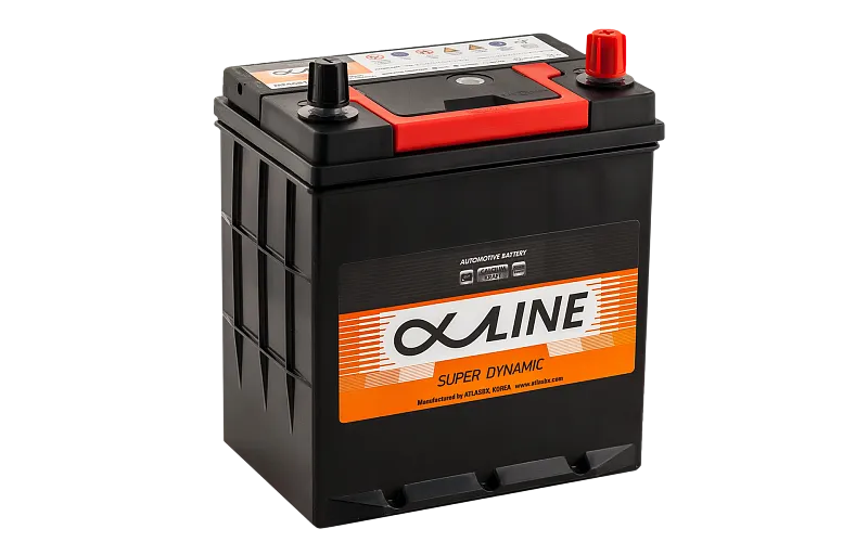Alphaline Super Dynamic 44 (46B19R) 44Ач 400А, ПП, тонкие клеммы