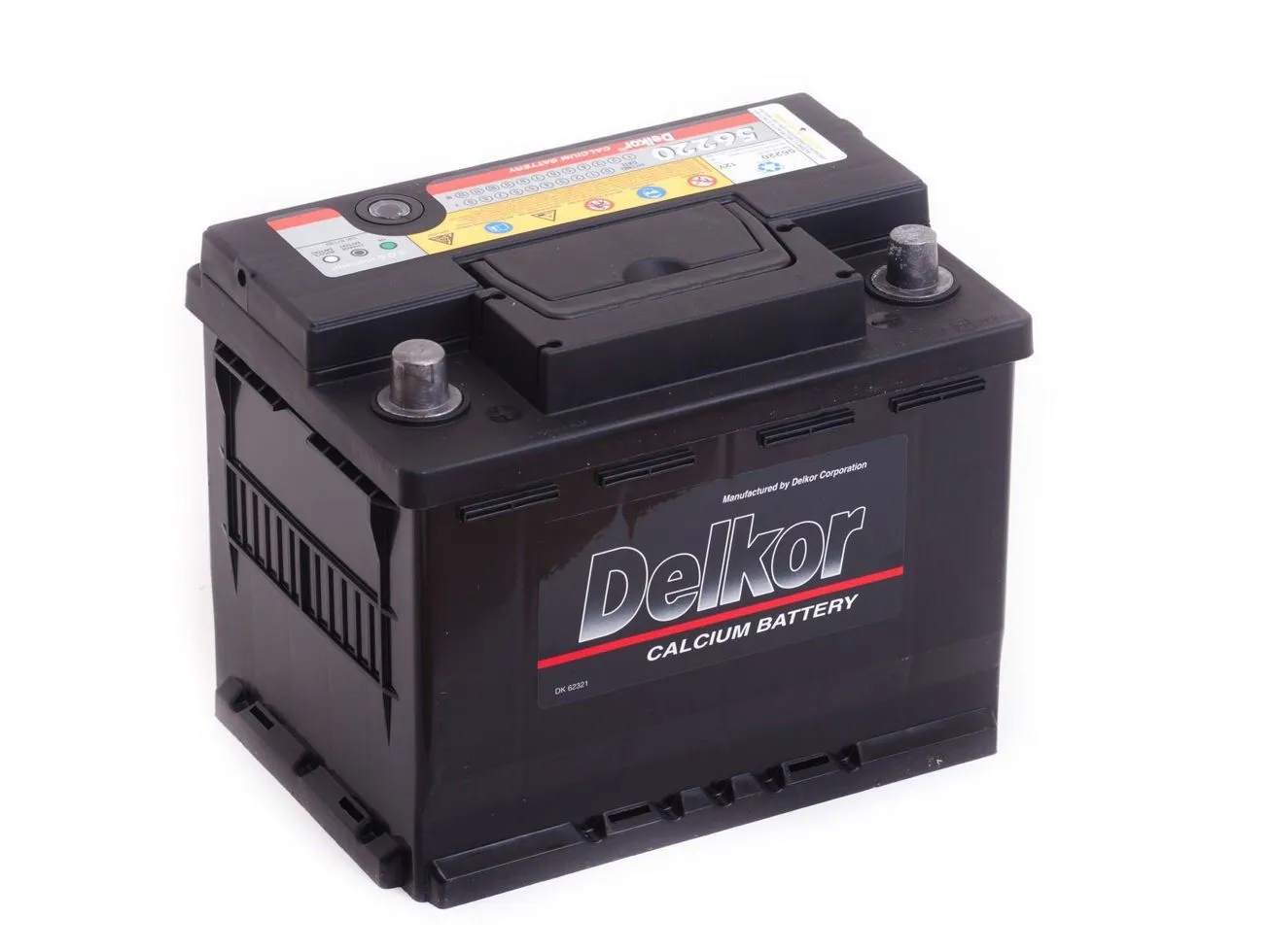 Delkor 6CT-62 (56220) 62Ач 580А, ПП, стандартные клеммы