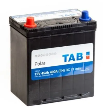 Tab Polar Asia 45Ач 400А 246545 54522 SMF, ПП, тонкие клеммы