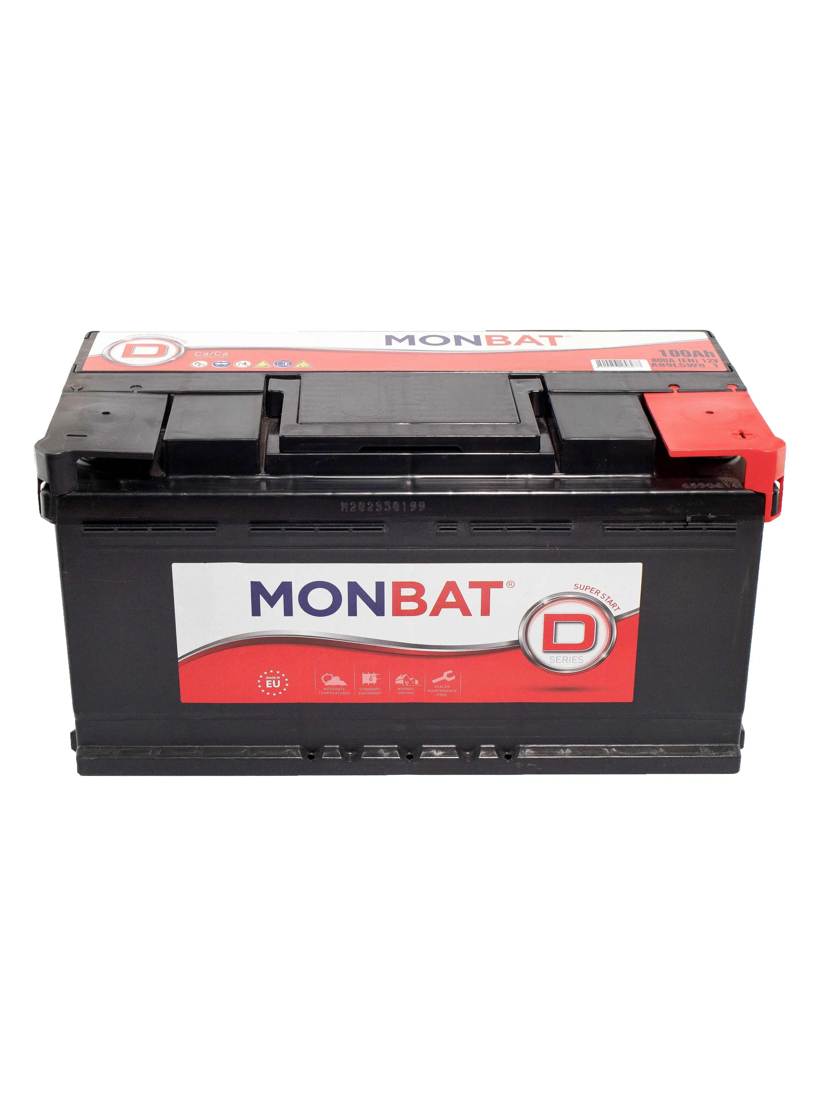 MONBAT D (KAMINA) 95Ач 800А, ОП, стандартные клеммы