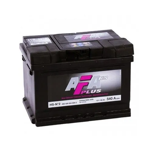 AFA HS-N2 60Ач 540А 560409 HS, ОП, стандартные клеммы