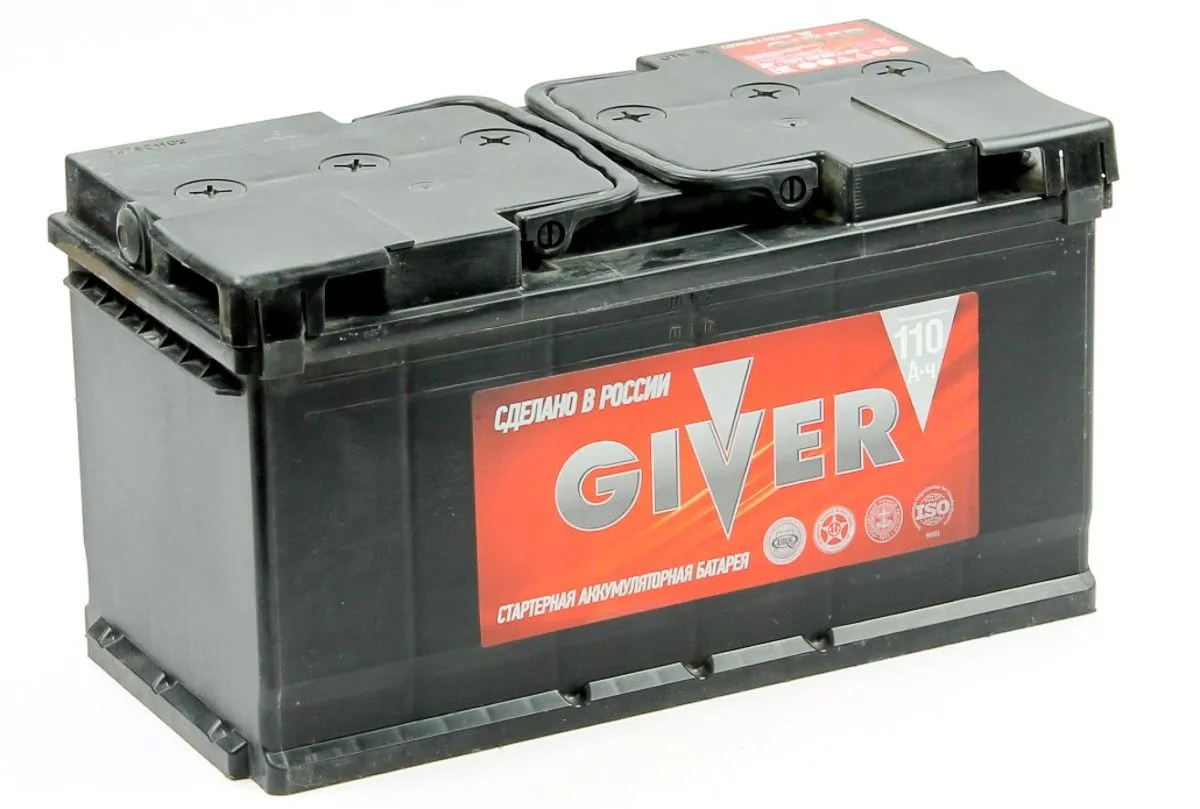 GIVER 6CT-110.0 110Ач 820А, ОП, стандартные клеммы