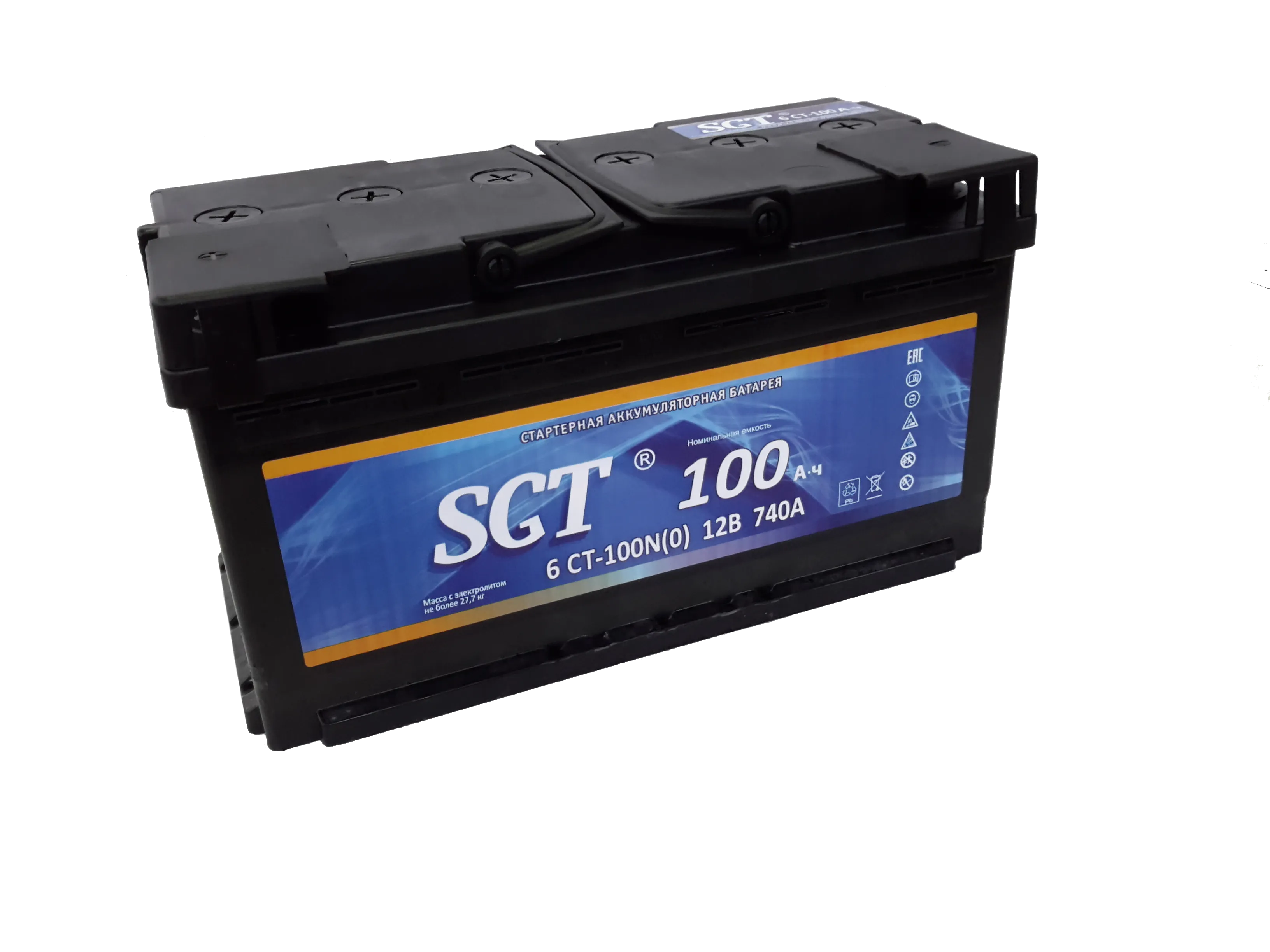 SGT 100Ah +R 100Ач 850А, ОП, стандартные клеммы