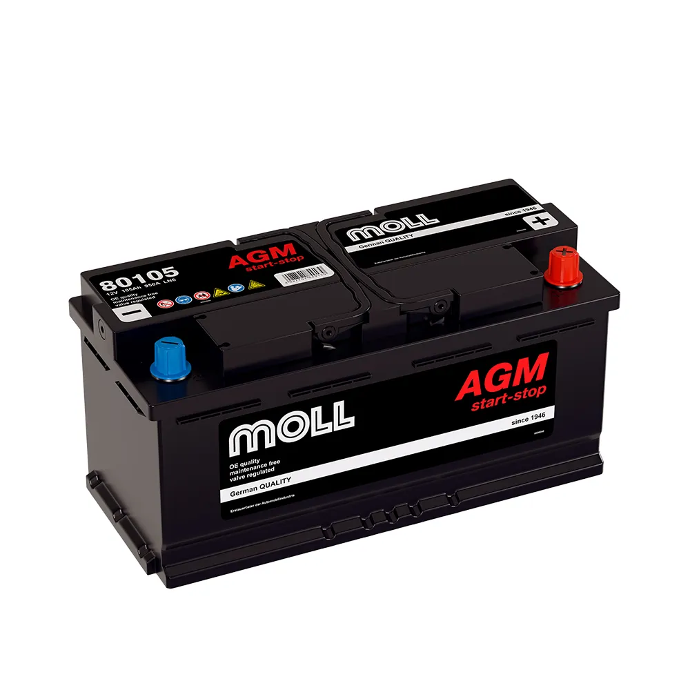 MOLL AGM 105Ач 950А (80105), ОП, стандартные клеммы